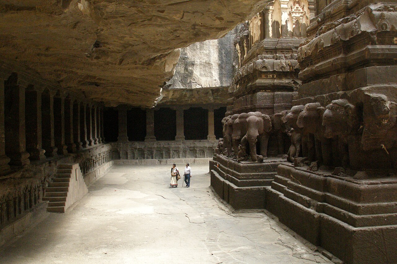 Ellora Caves, India, Kailasanatha Temple 2