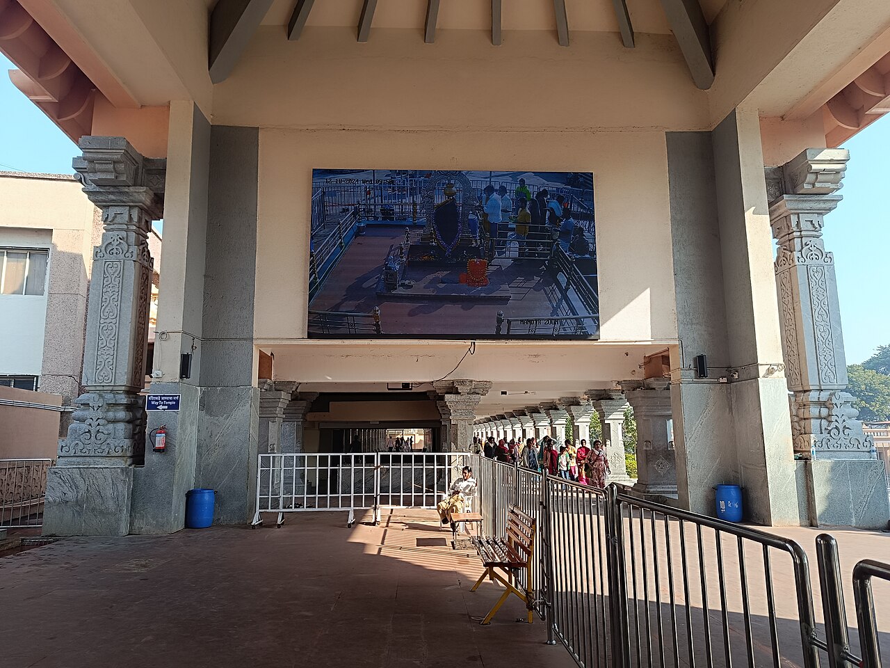 Interior view of shani temple, Shani Shingnapur, Maharastra (1)