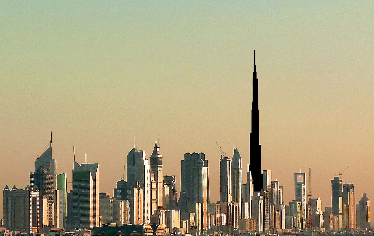 Dubai skyline 2010 (censored Burj Khalifa)