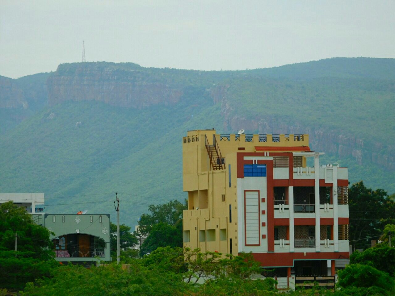 Tirupati Hills from train