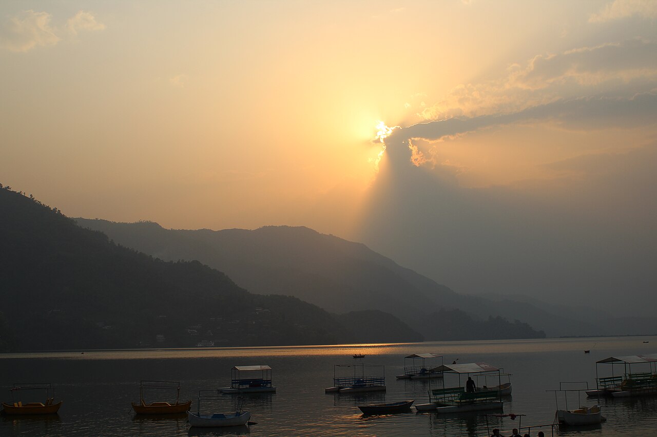 Phewa Lake of Pokhara city