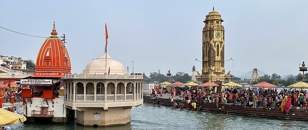 Har Ki Pauri and Clock Tower of Haridwar