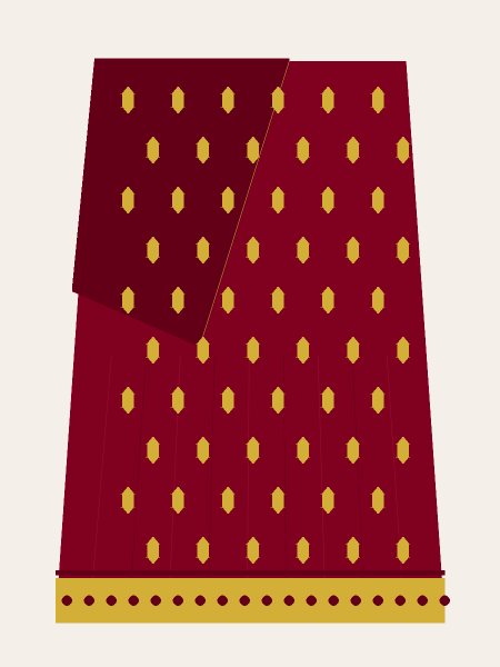 MS-01 Kanjivaram Pure Silk Saree with Zari Border